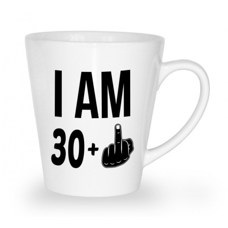 Kubek latte na urodziny I am 30 40 50 60 + fuck you